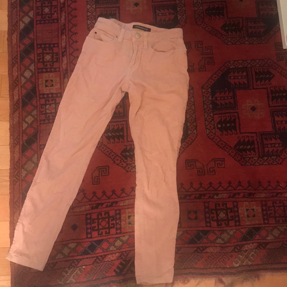 Calvin Klein pink corduroy pants